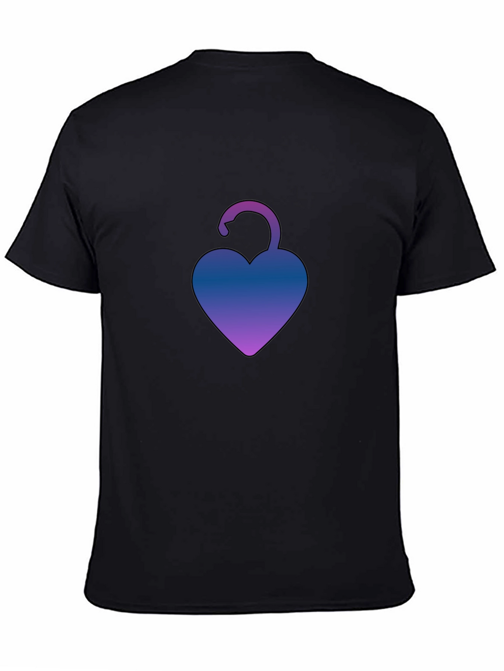 Heart Lock T-Shirt - Unique Gradient Design