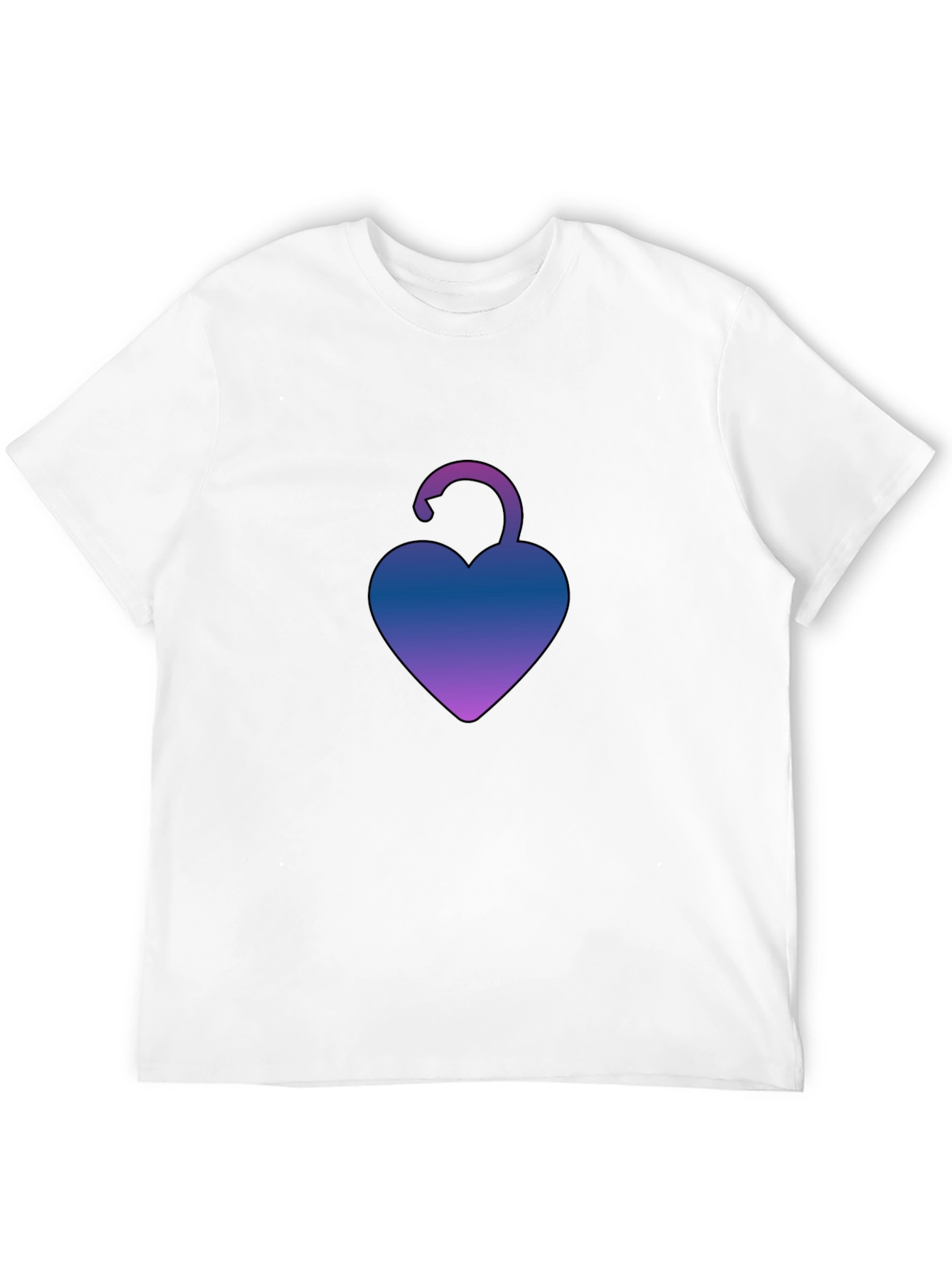 Heart Lock T-Shirt - Unique Gradient Design