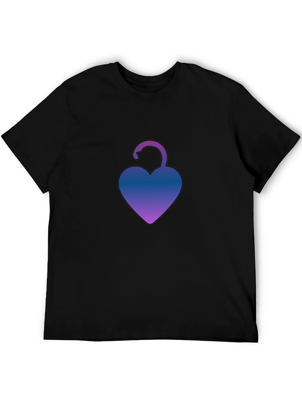 Heart Lock T-Shirt - Unique Gradient Design