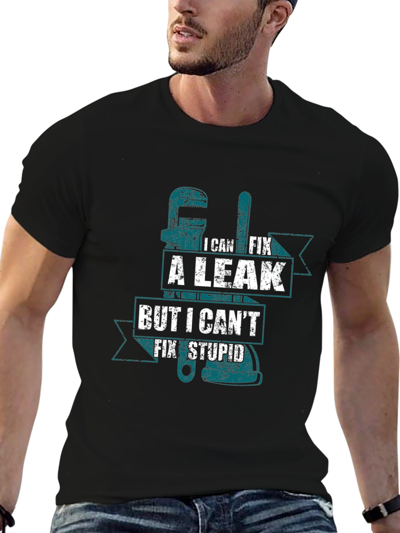 I Can Fix a Leak T-Shirt - Plumber Humor Tee