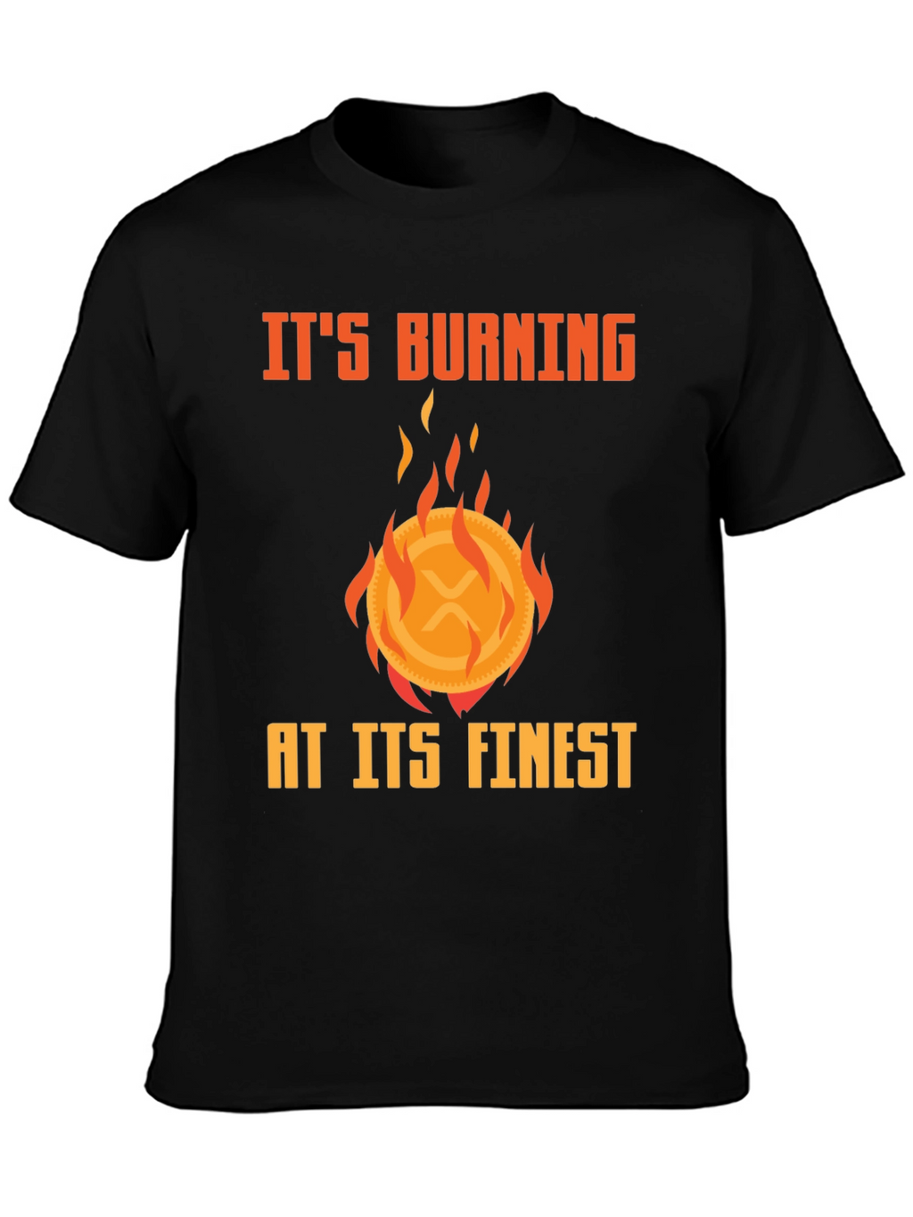 Burning XRP Crypto T-Shirt - Finest Quality