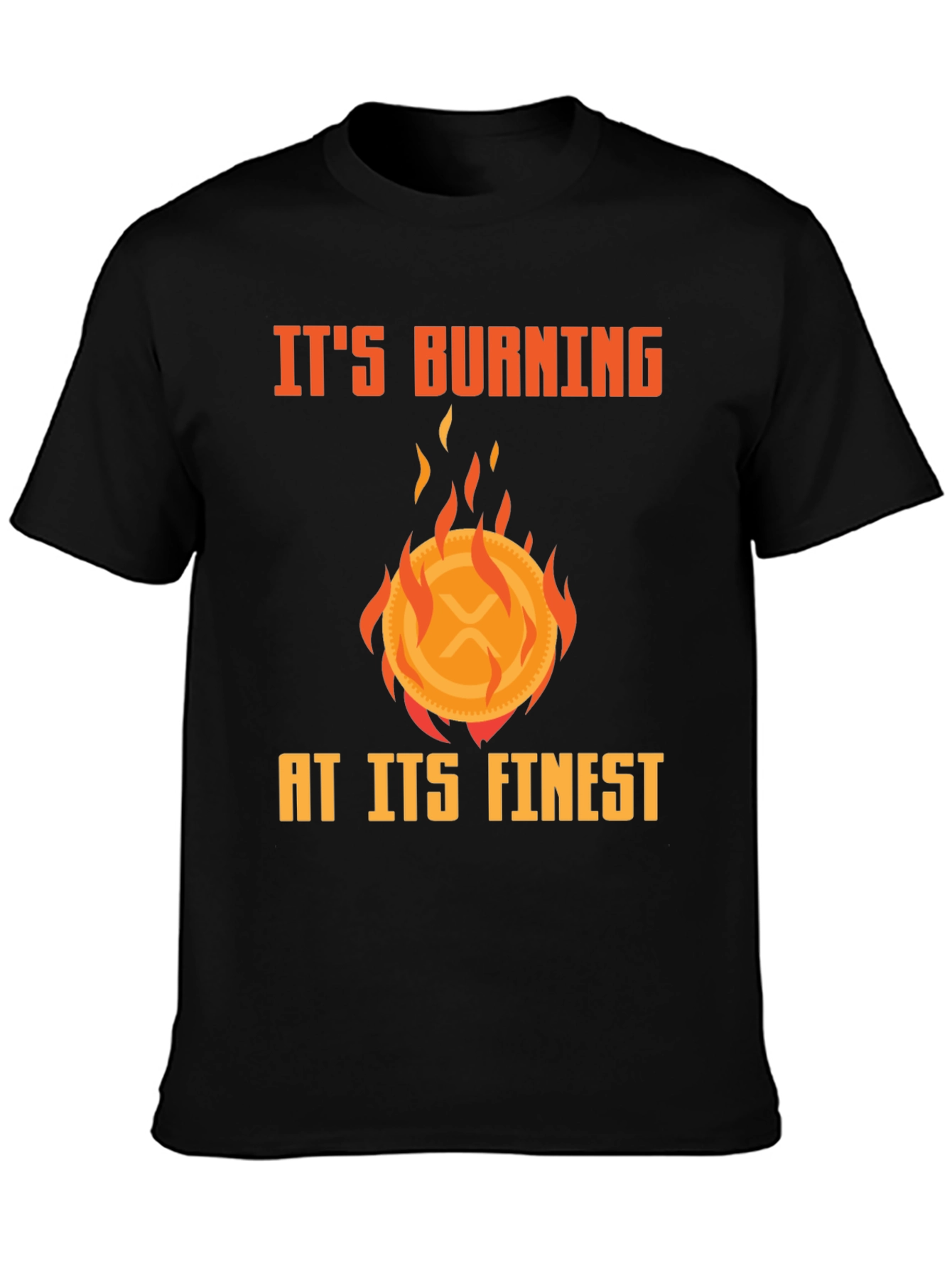 Burning XRP Crypto T-Shirt - Finest Quality