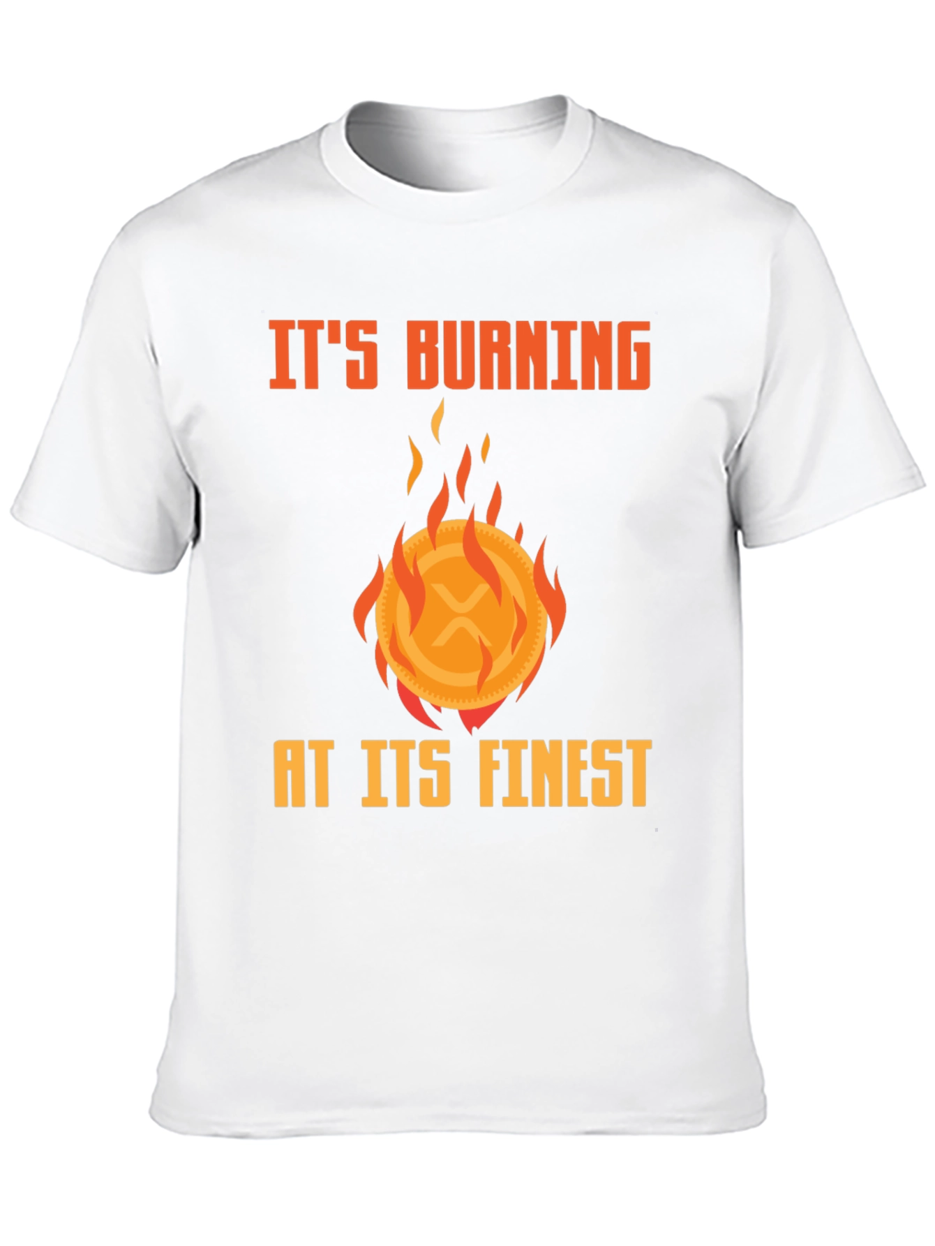 Burning XRP Crypto T-Shirt - Finest Quality