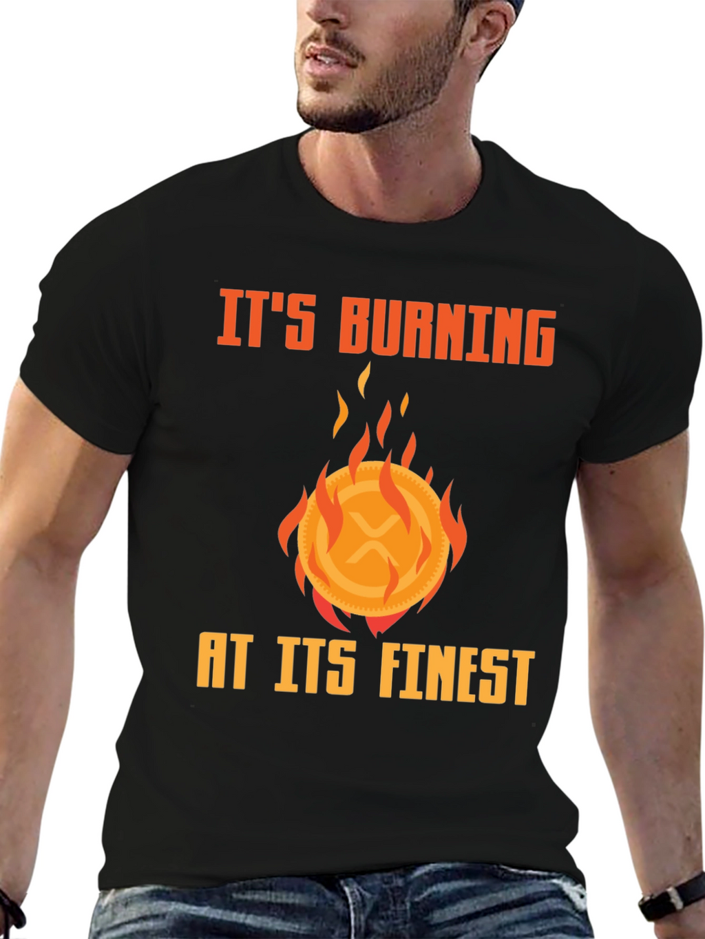 Burning XRP Crypto T-Shirt - Finest Quality