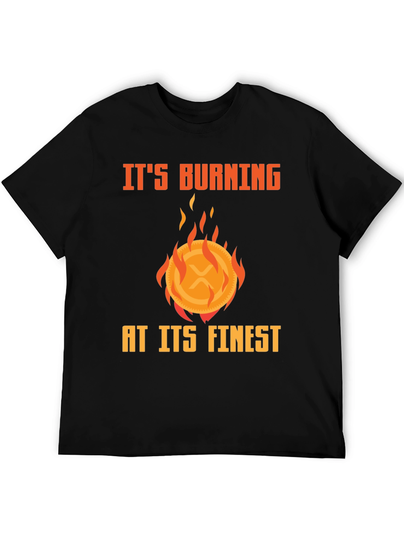Burning XRP Crypto T-Shirt - Finest Quality