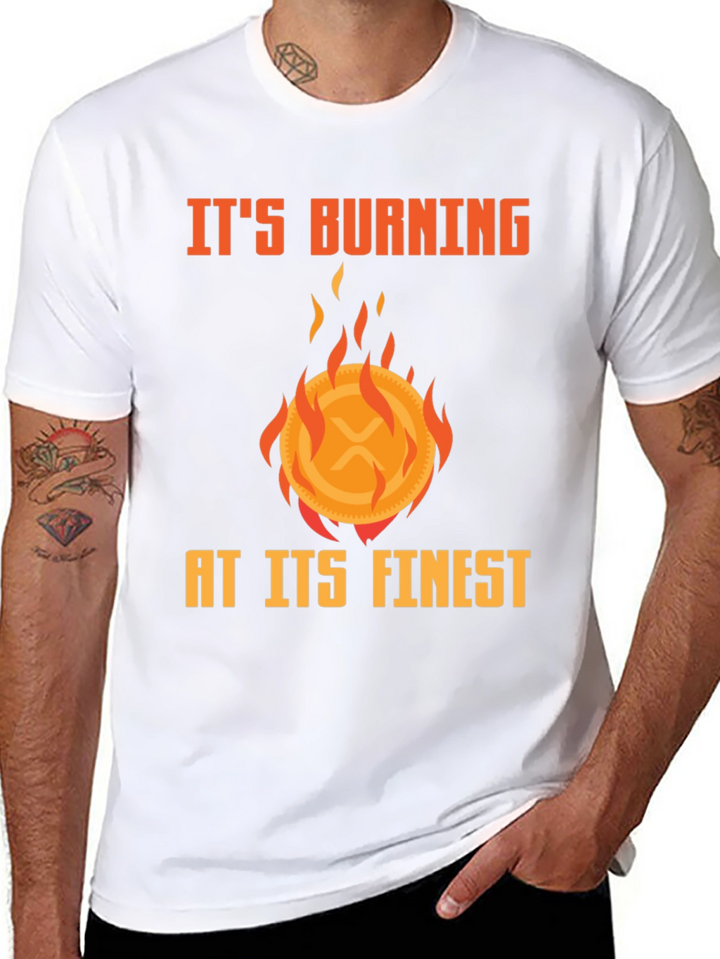 Burning XRP Crypto T-Shirt - Finest Quality