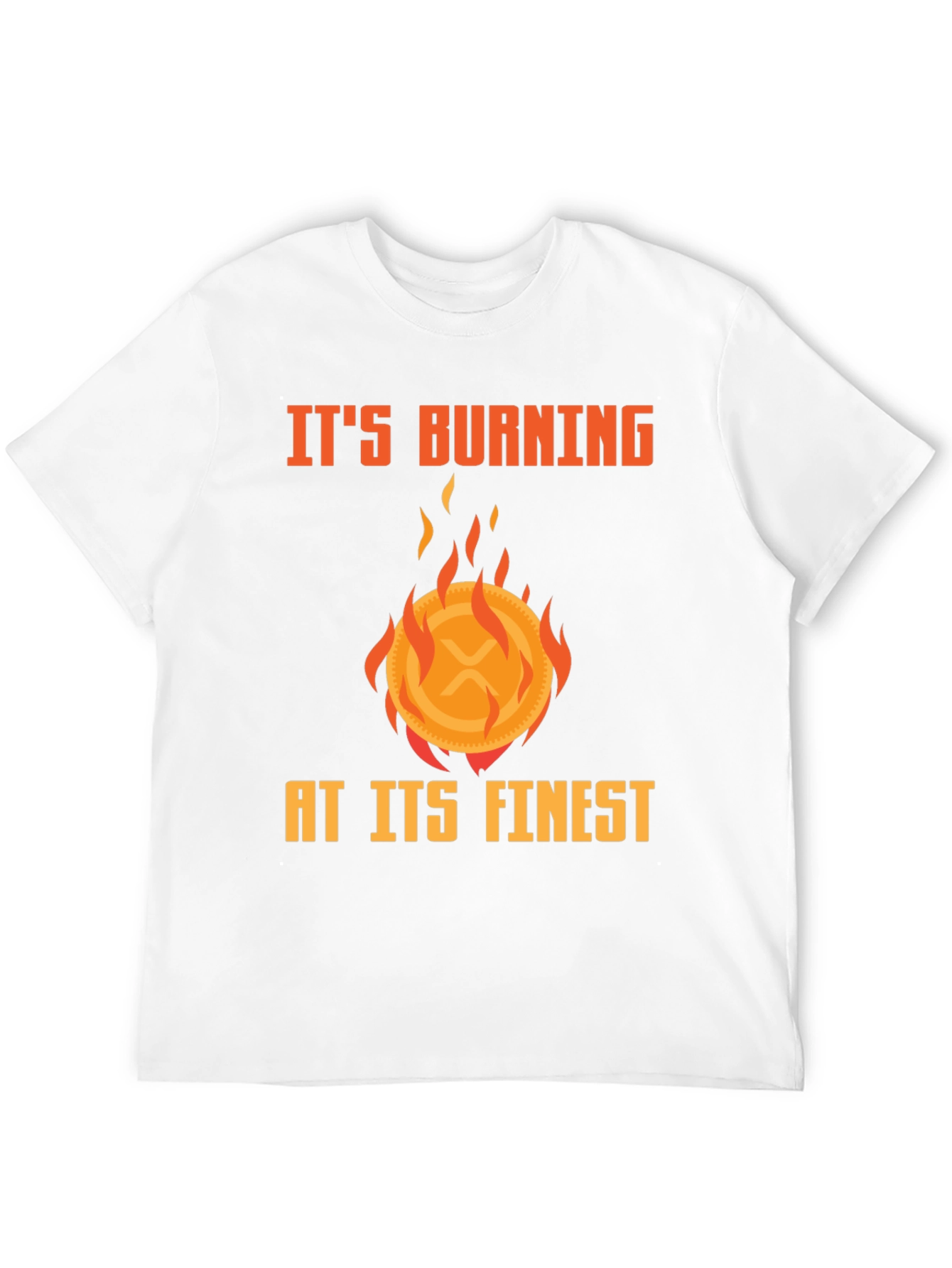 Burning XRP Crypto T-Shirt - Finest Quality