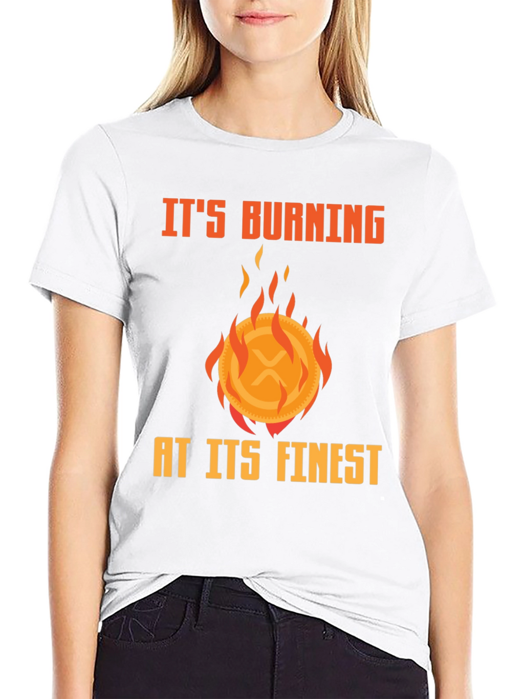 Burning XRP Crypto T-Shirt - Finest Quality