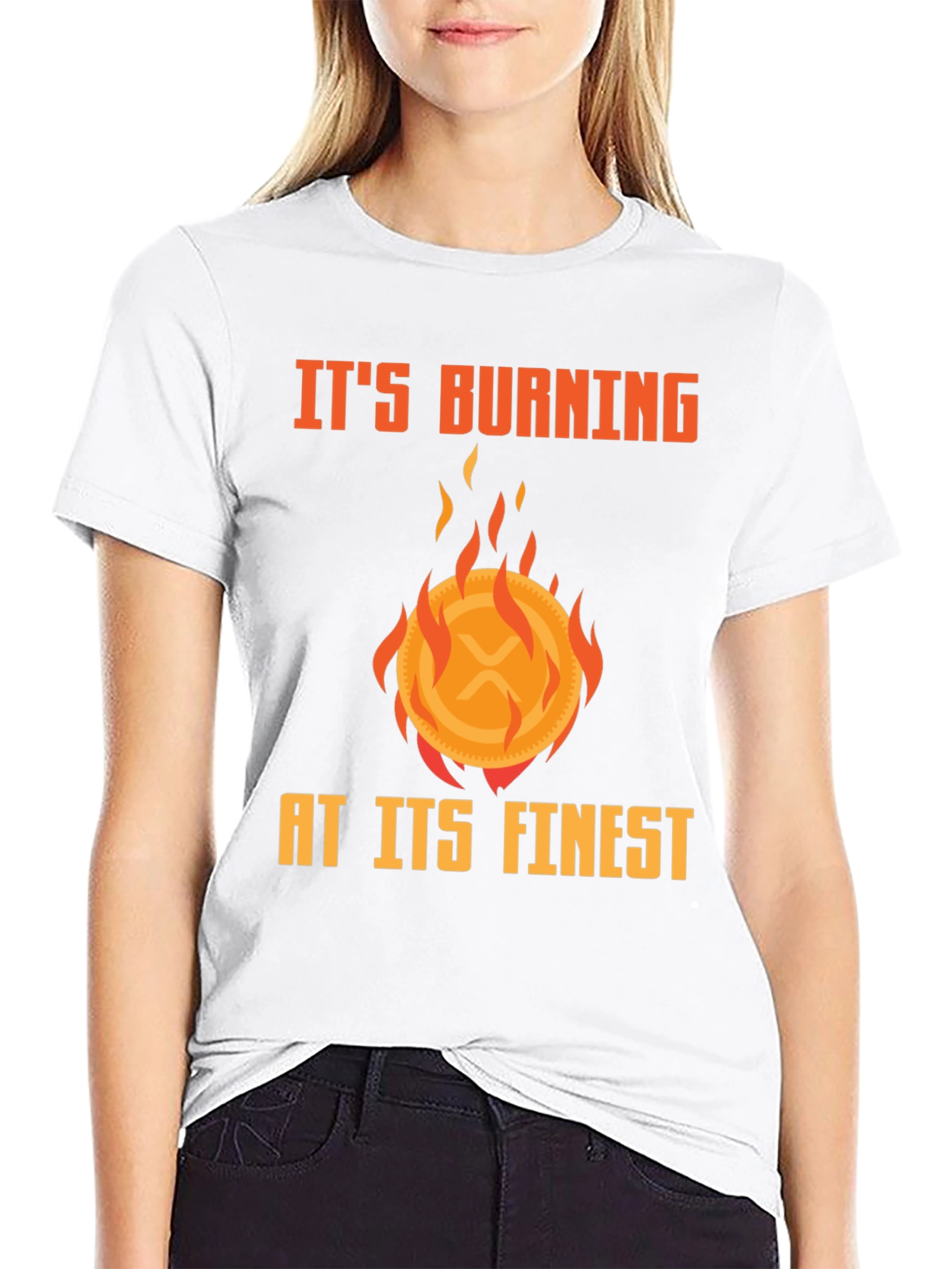 Burning XRP Crypto T-Shirt - Finest Quality