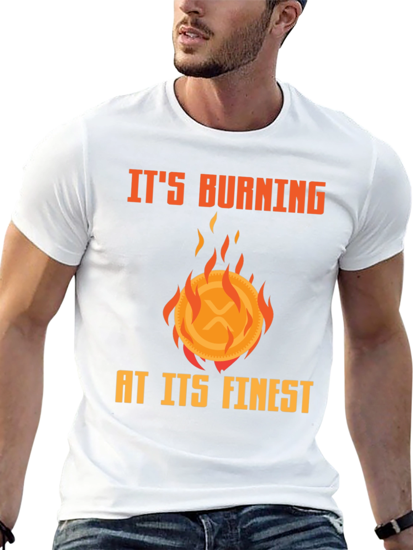 Burning XRP Crypto T-Shirt - Finest Quality