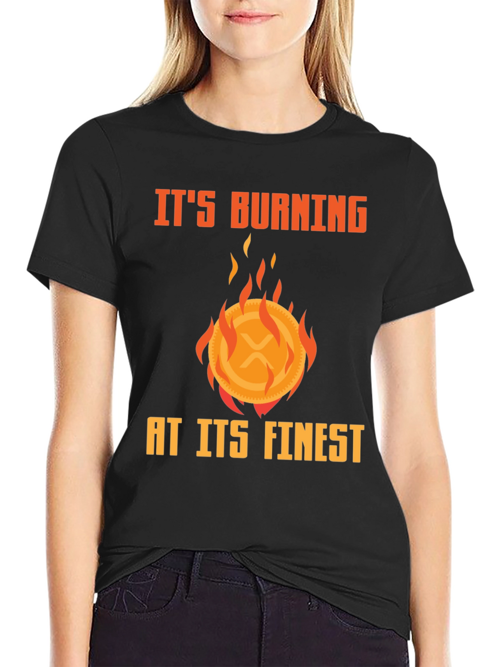 Burning XRP Crypto T-Shirt - Finest Quality