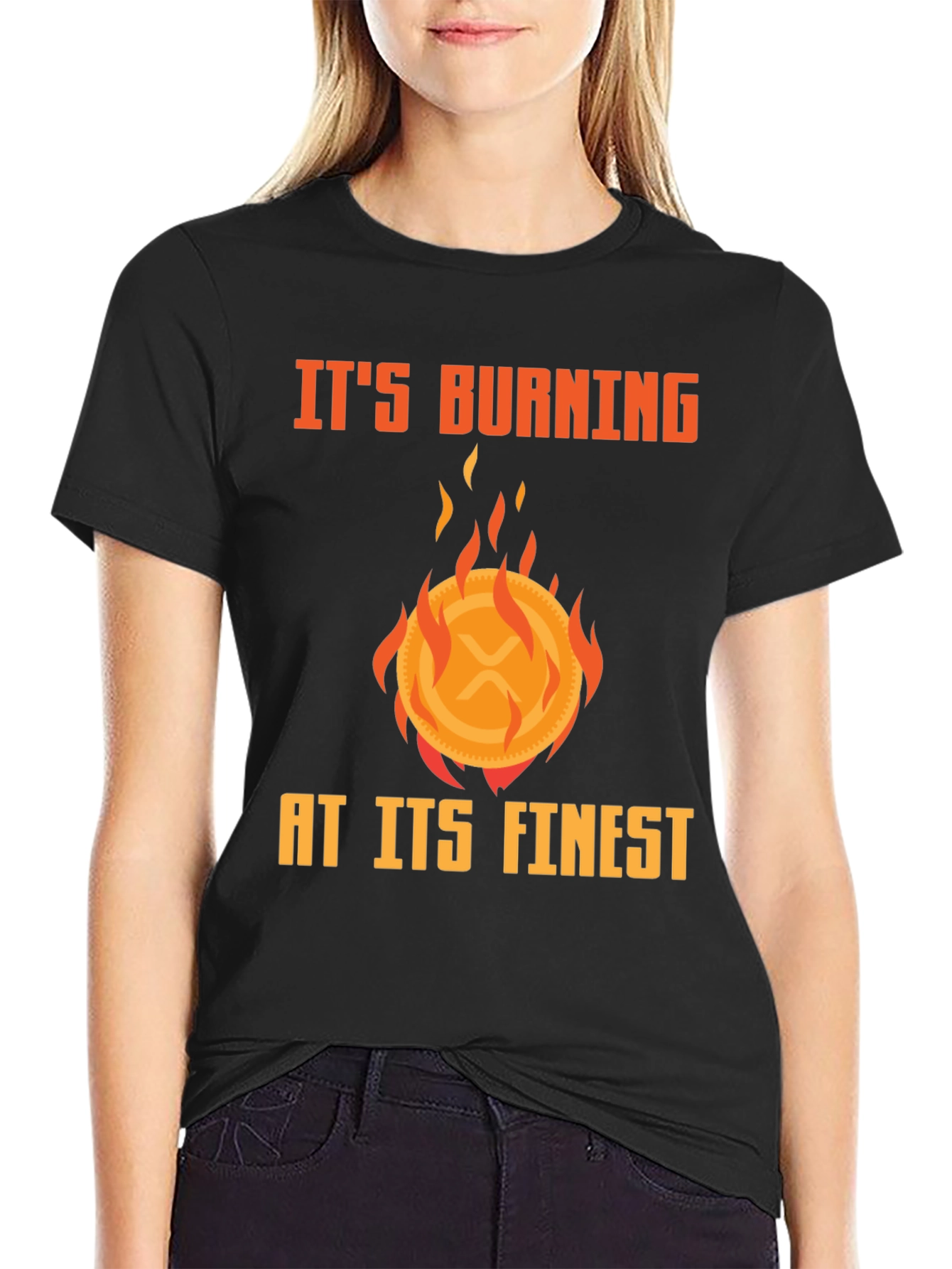 Burning XRP Crypto T-Shirt - Finest Quality