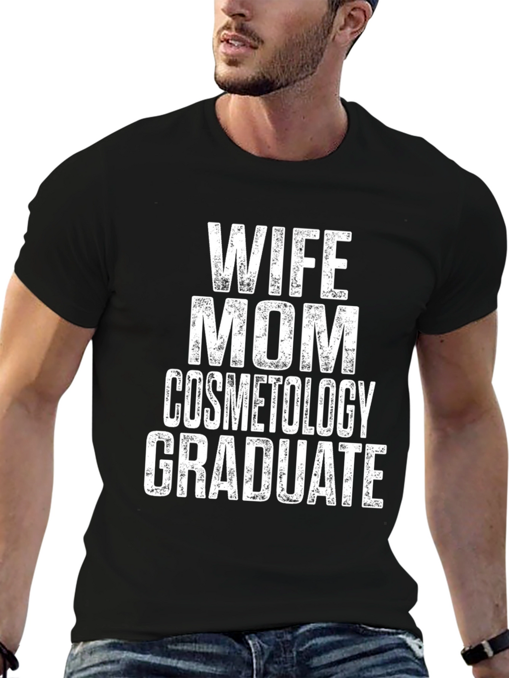 Wife Mom Cosmetology Graduate T-Shirt