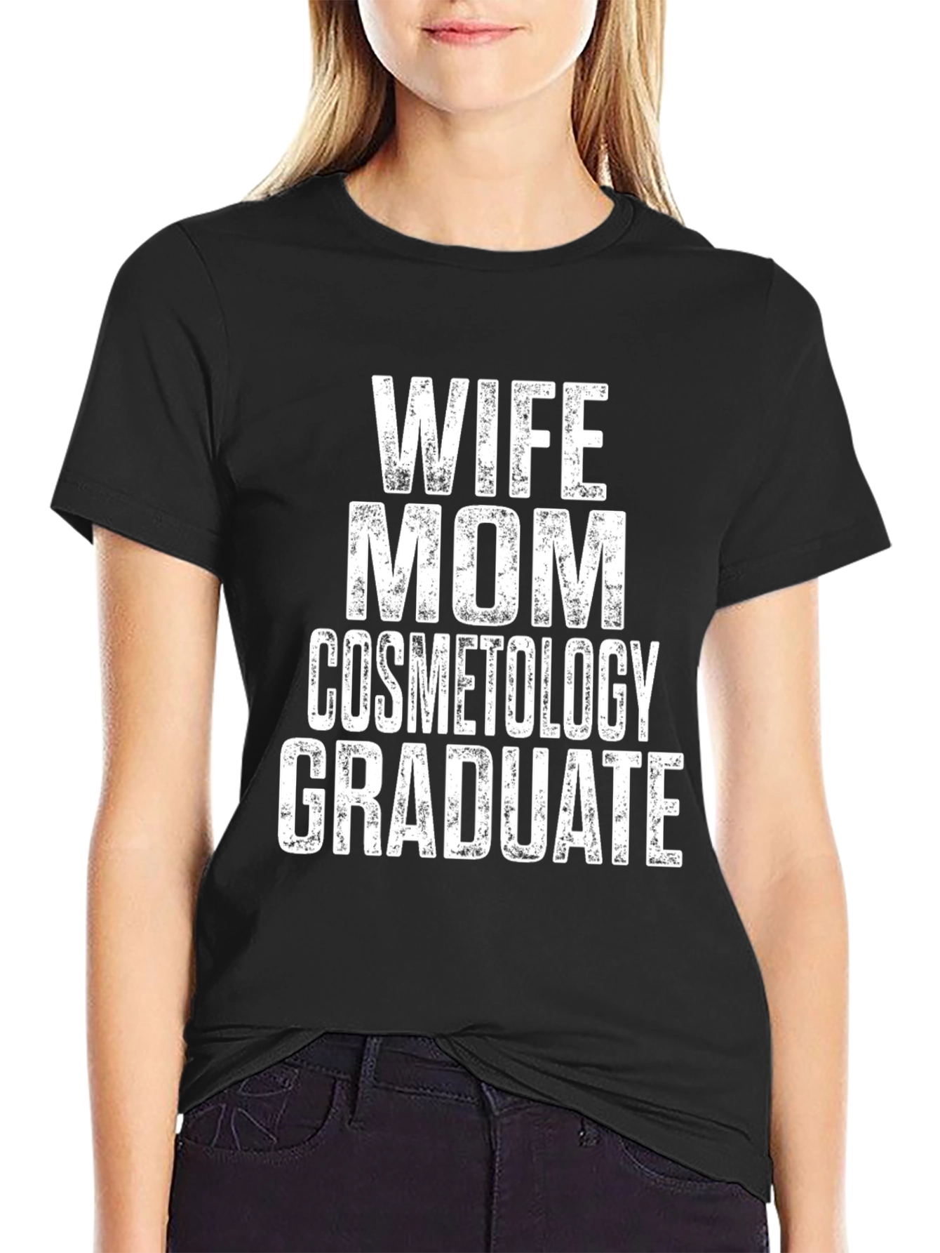 Wife Mom Cosmetology Graduate T-Shirt
