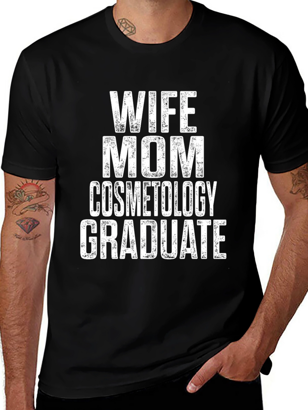 Wife Mom Cosmetology Graduate T-Shirt