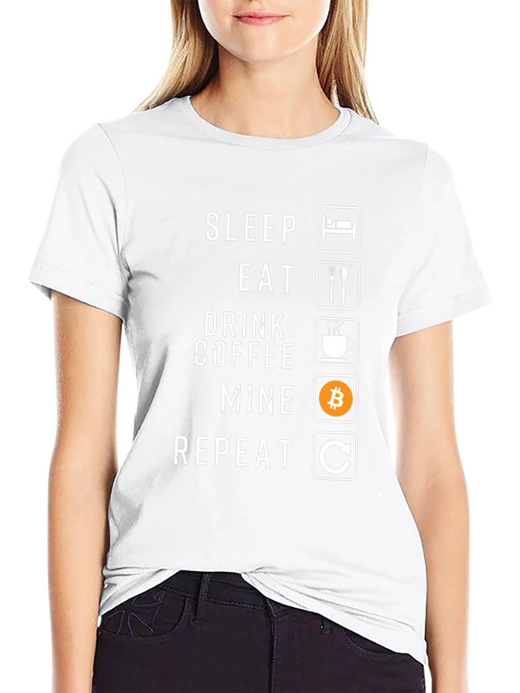 Sleep Eat Drink Coffee Mine Repeat Graphic Tee