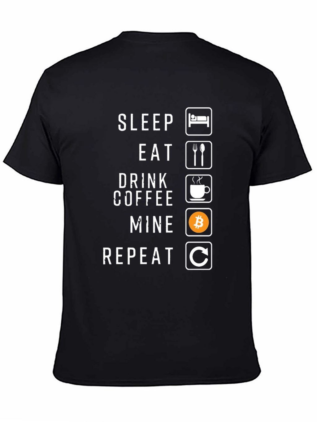 Sleep Eat Drink Coffee Mine Repeat Graphic Tee