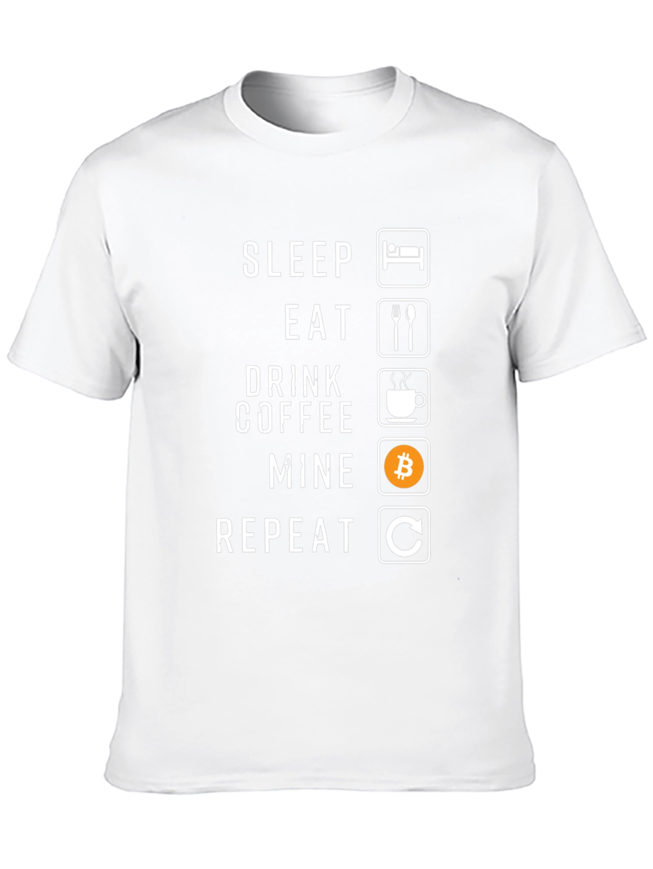 Sleep Eat Drink Coffee Mine Repeat Graphic Tee