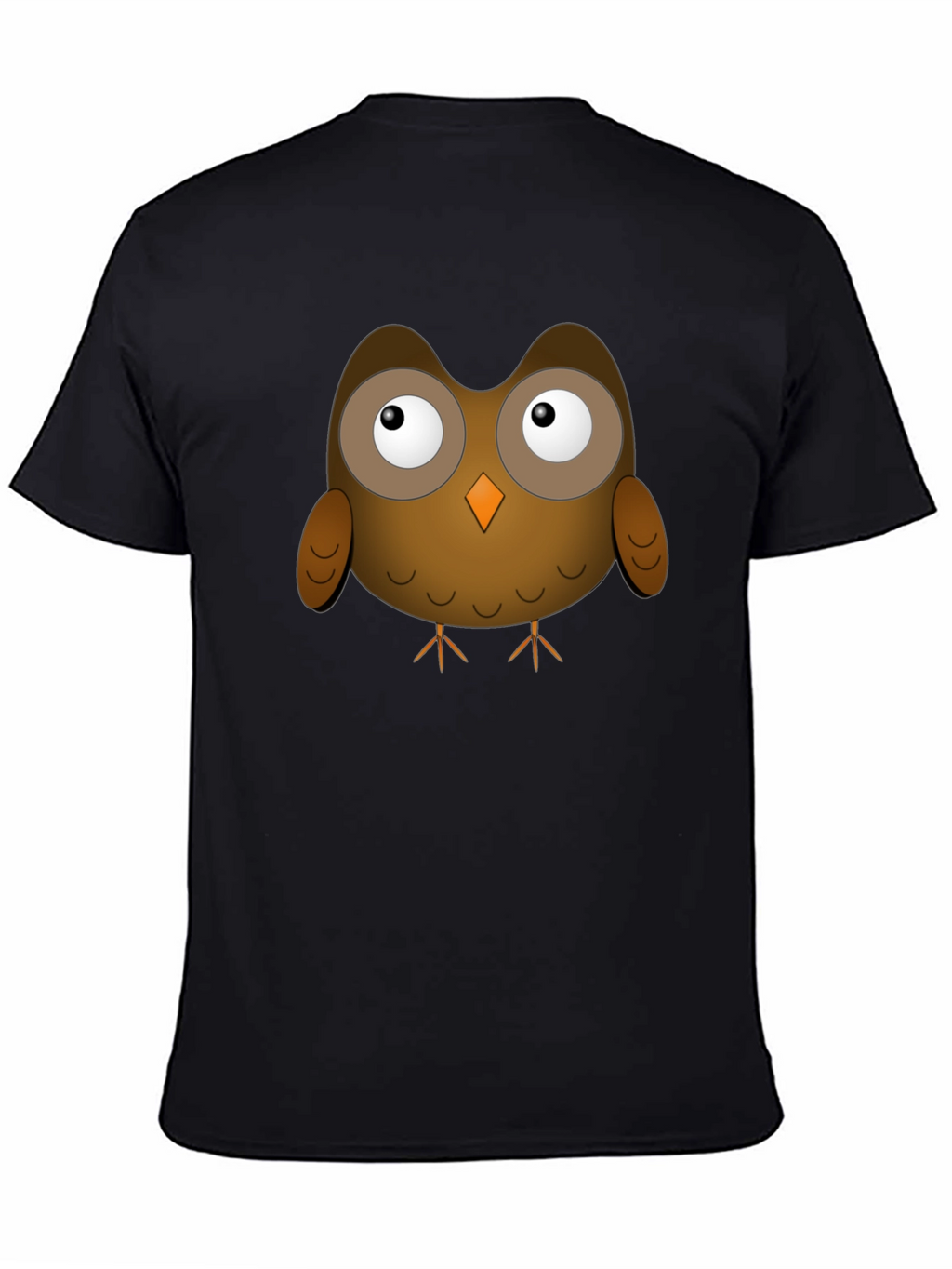 Cute Owl Graphic T-Shirt - Black Unisex Tee