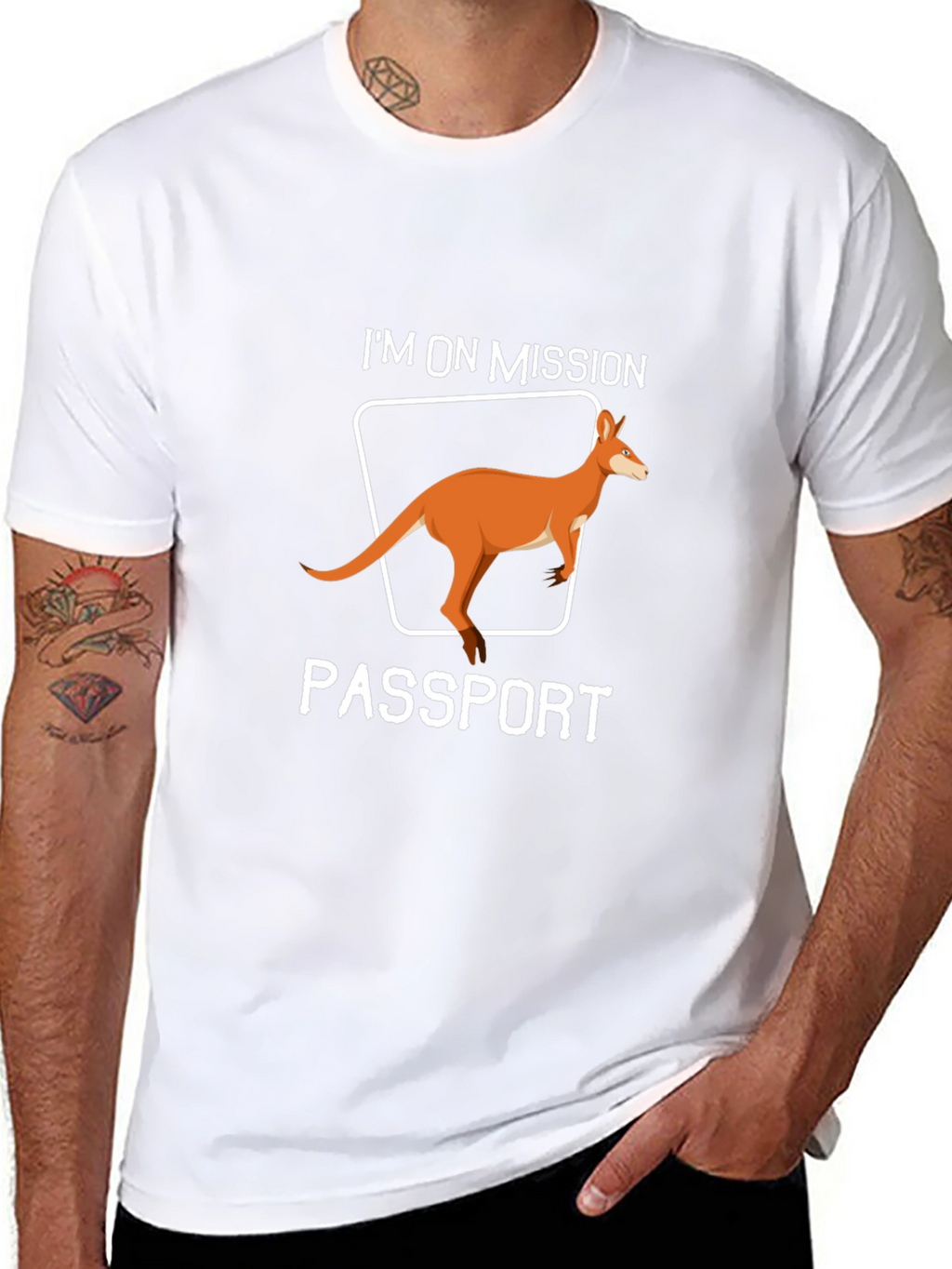 Mission Passport Kangaroo Graphic T-Shirt