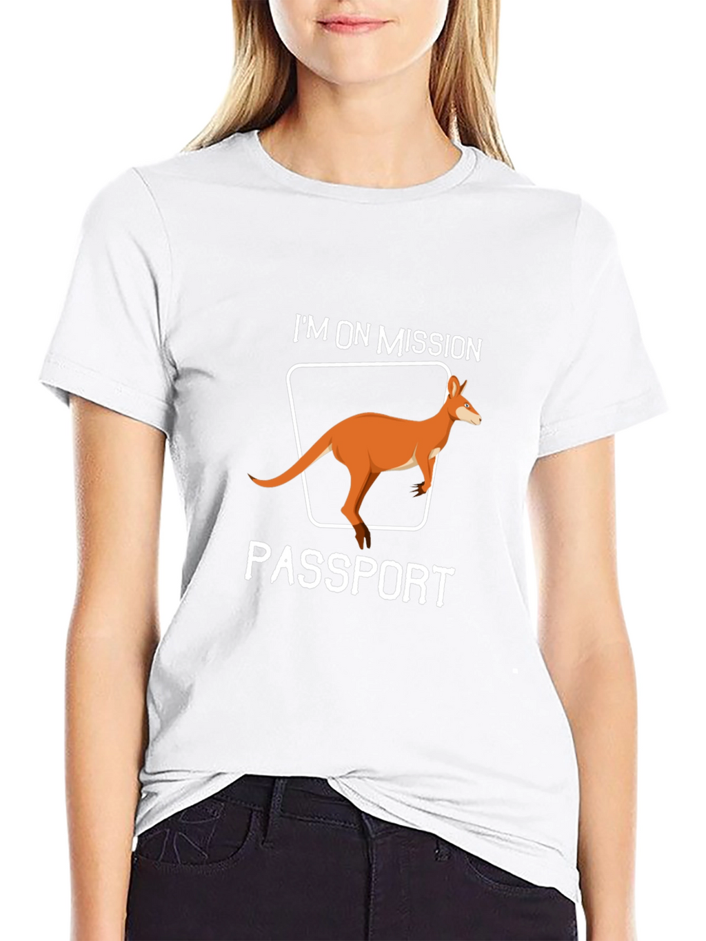 Mission Passport Kangaroo Graphic T-Shirt