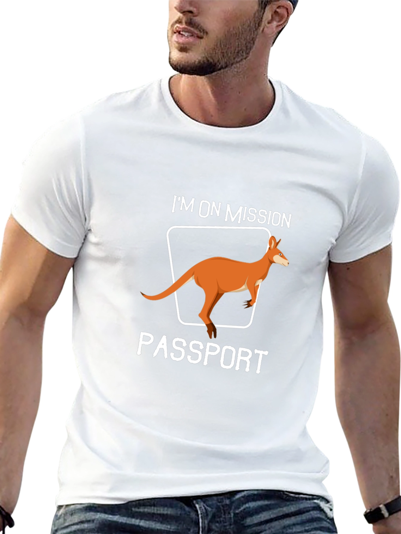 Mission Passport Kangaroo Graphic T-Shirt