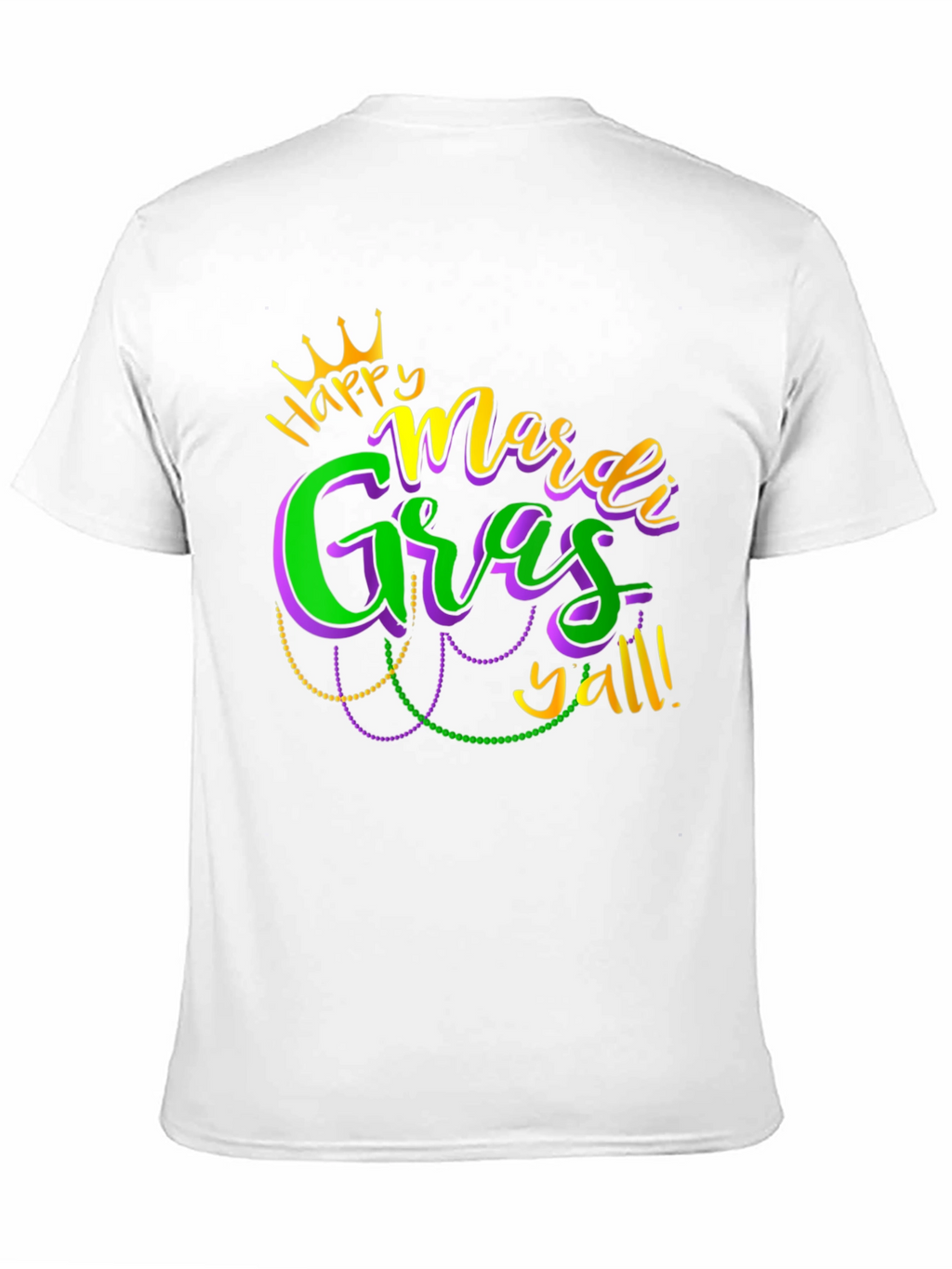 Mardi Gras Yall Graphic Tee - Black