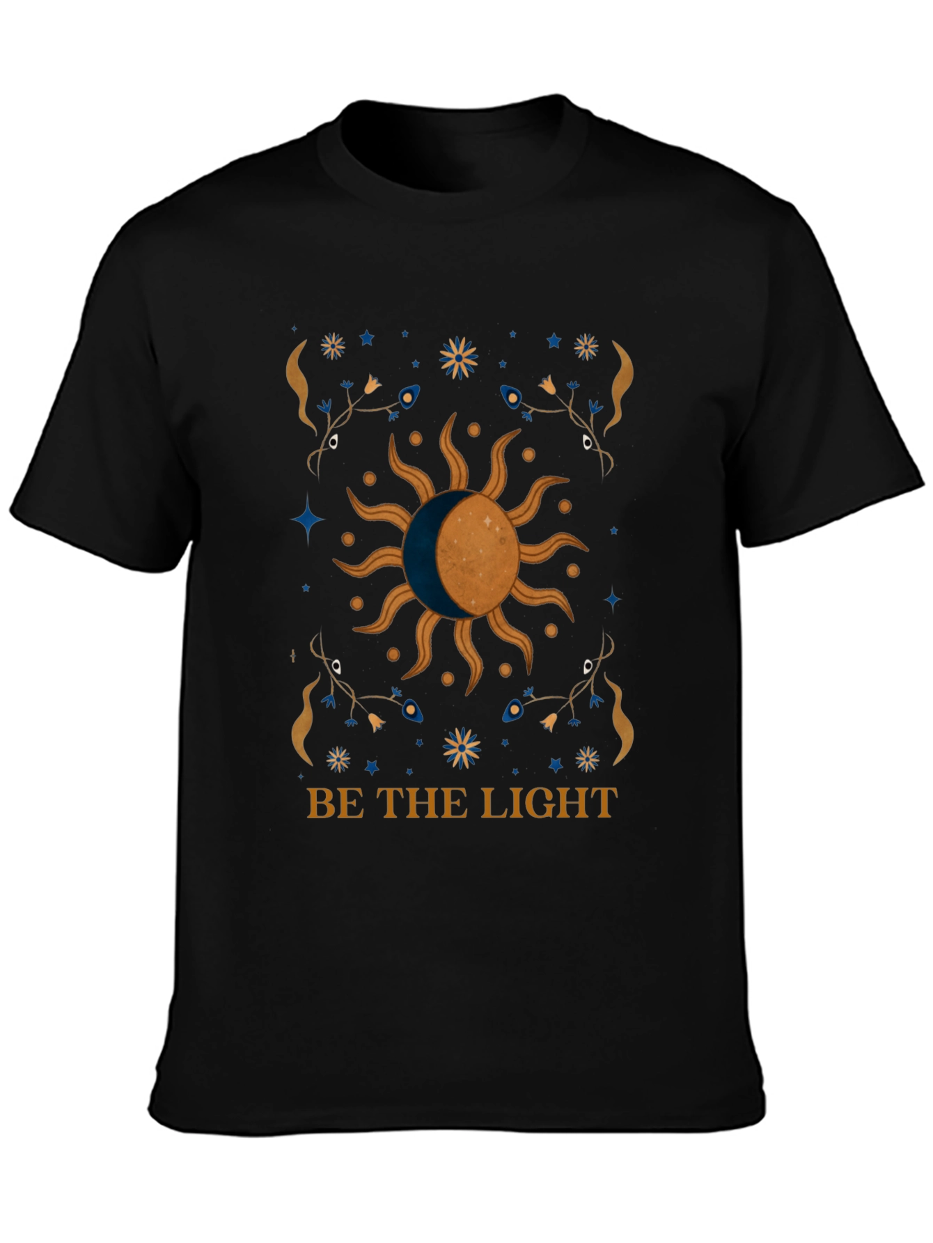 Celestial Sun & Moon Graphic Tee - Be The Light!