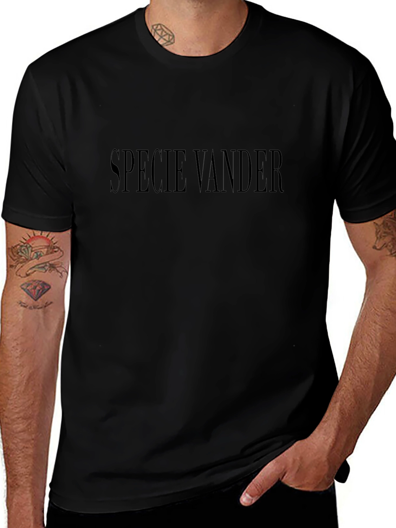 Classic Black T-Shirt - Specie Vander Design