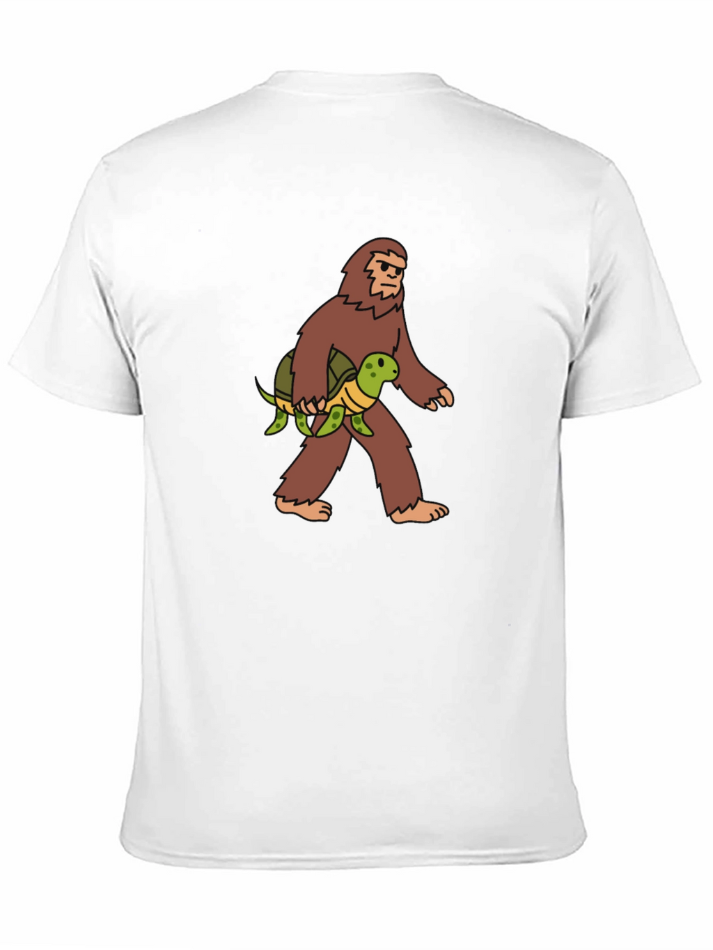 Sasquatch & Turtle Graphic Tee - Funny Bigfoot Shirt