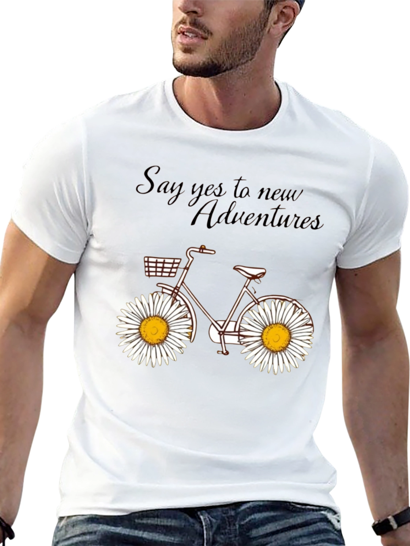 Daisy Wheel Bicycle T-Shirt: Adventure Ready Style