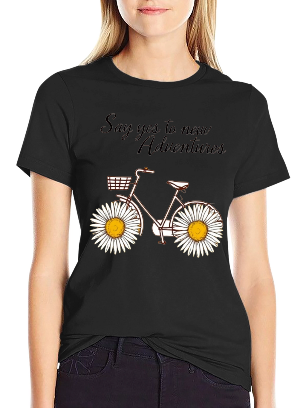 Daisy Wheel Bicycle T-Shirt: Adventure Ready Style