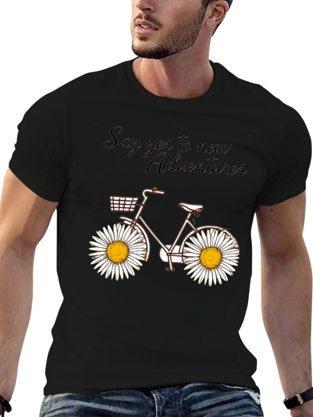 Daisy Wheel Bicycle T-Shirt: Adventure Ready Style