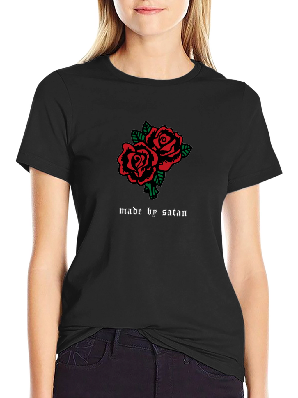 Made By Satan Roses Graphic T-Shirt