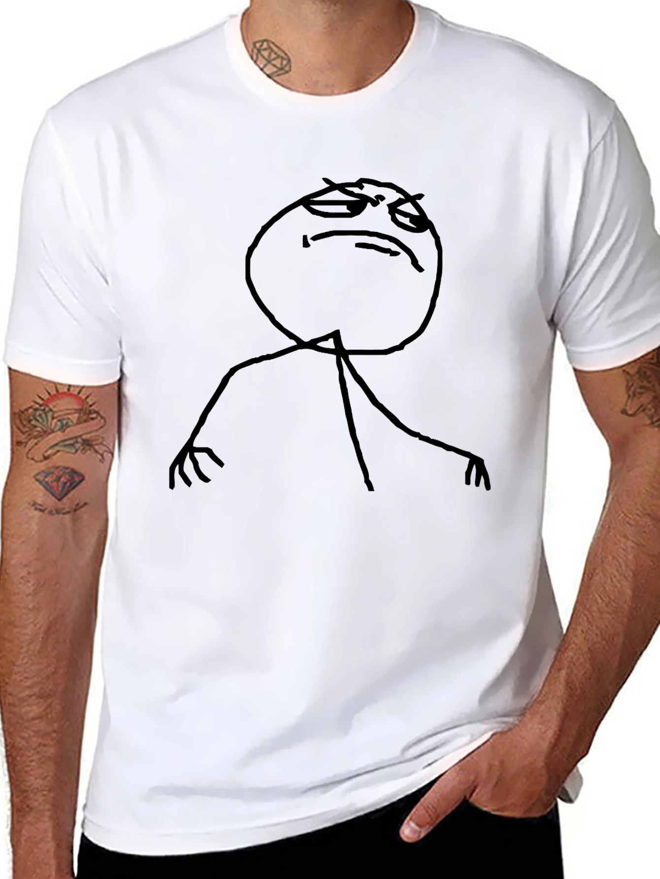 Annoyed Meme Black T-Shirt