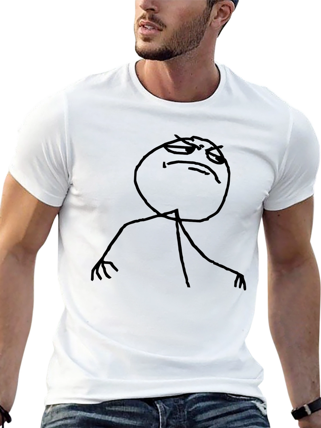 Annoyed Meme Black T-Shirt