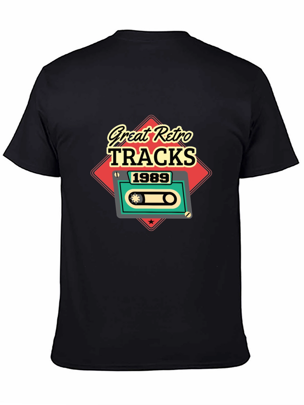 Great Retro Tracks 1989 Cassette Tape T-Shirt
