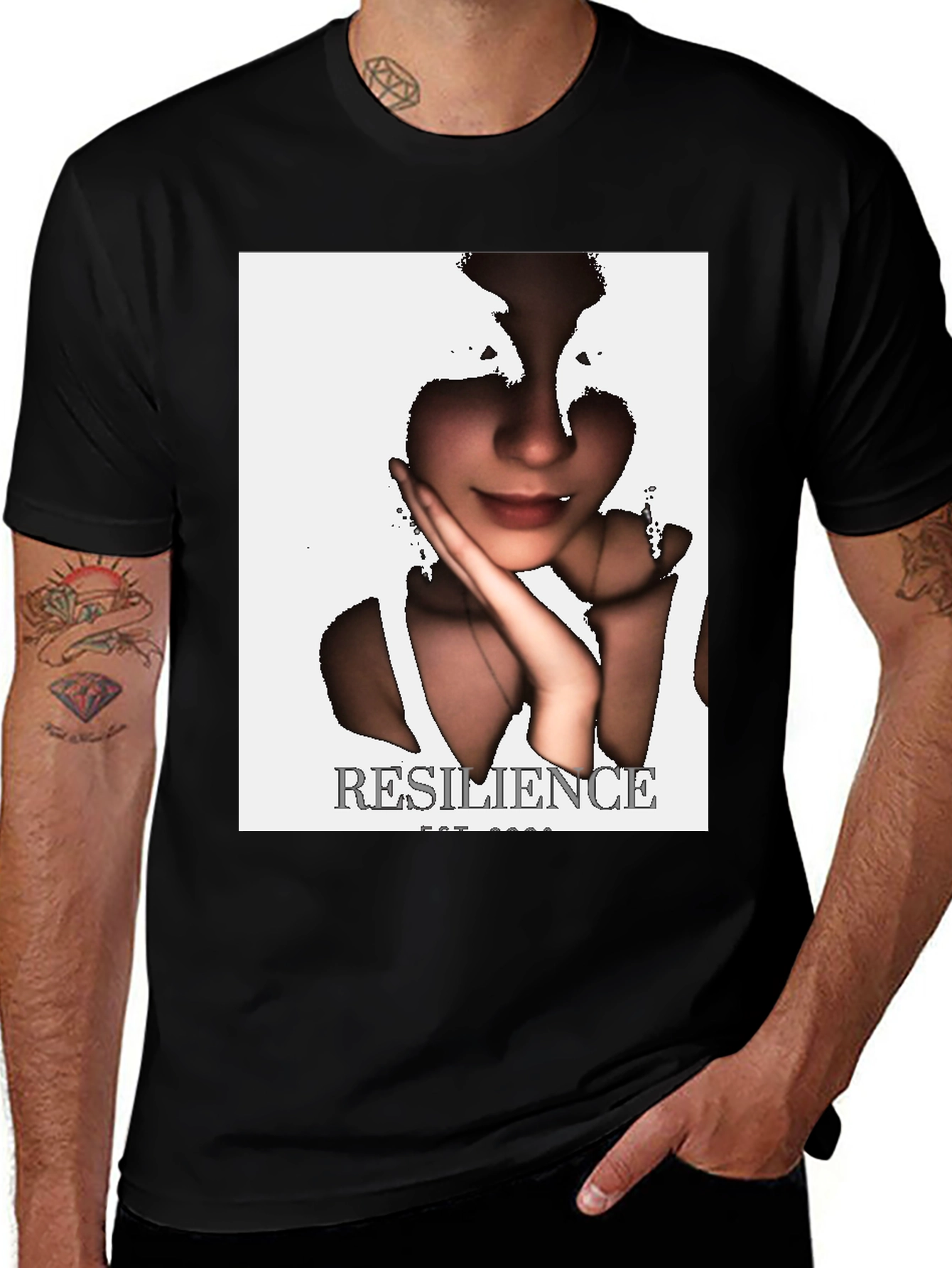 Resilience Graphic Tee - Black Short Sleeve T-Shirt