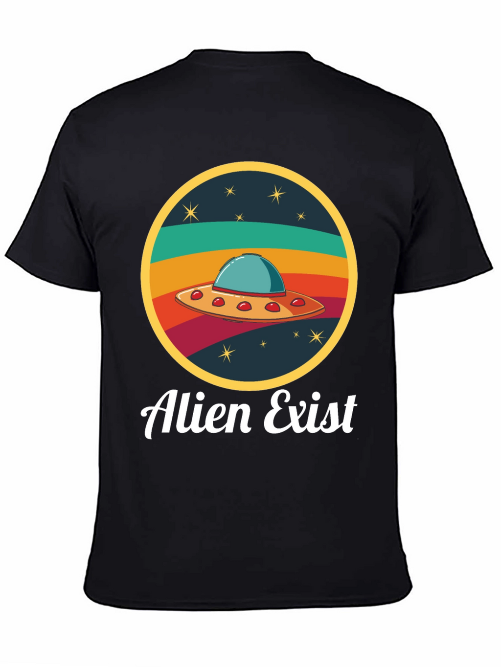 Alien Exist T-Shirt UFO Graphic Tee
