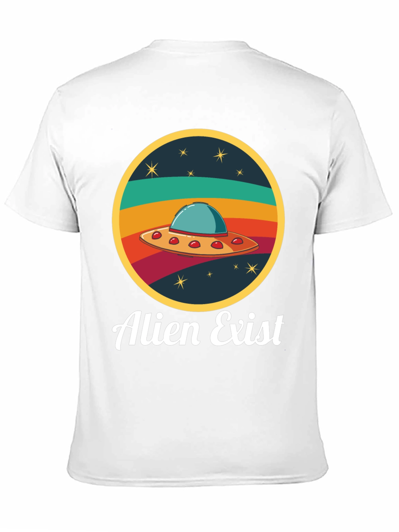 Alien Exist T-Shirt UFO Graphic Tee