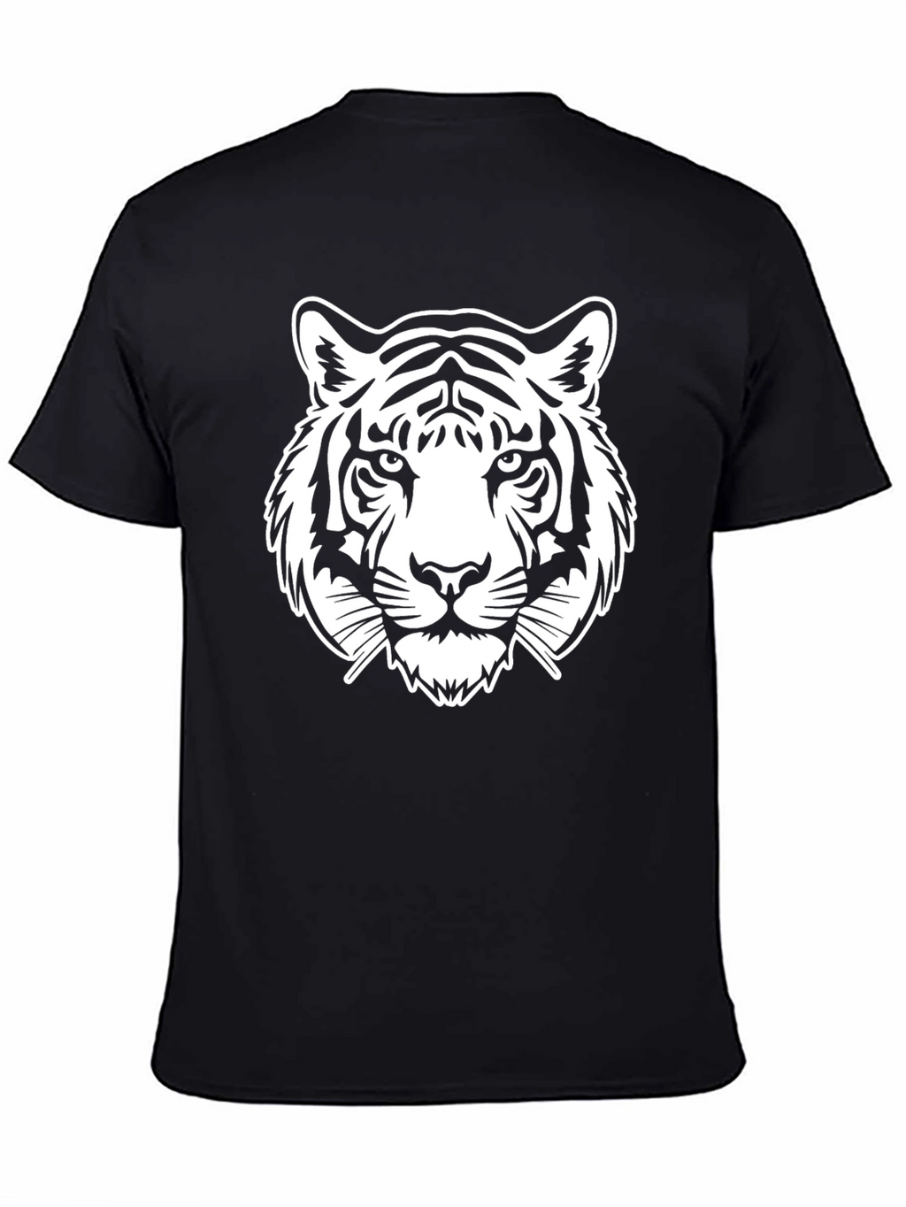Tiger Graphic Print T-Shirt - Black