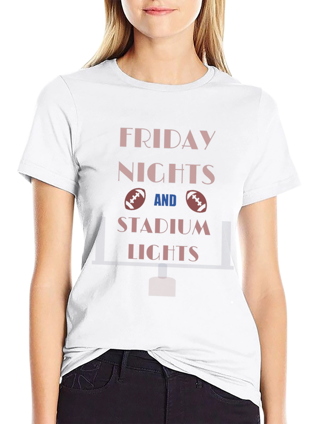 Friday Night Football Stadium Lights T-Shirt