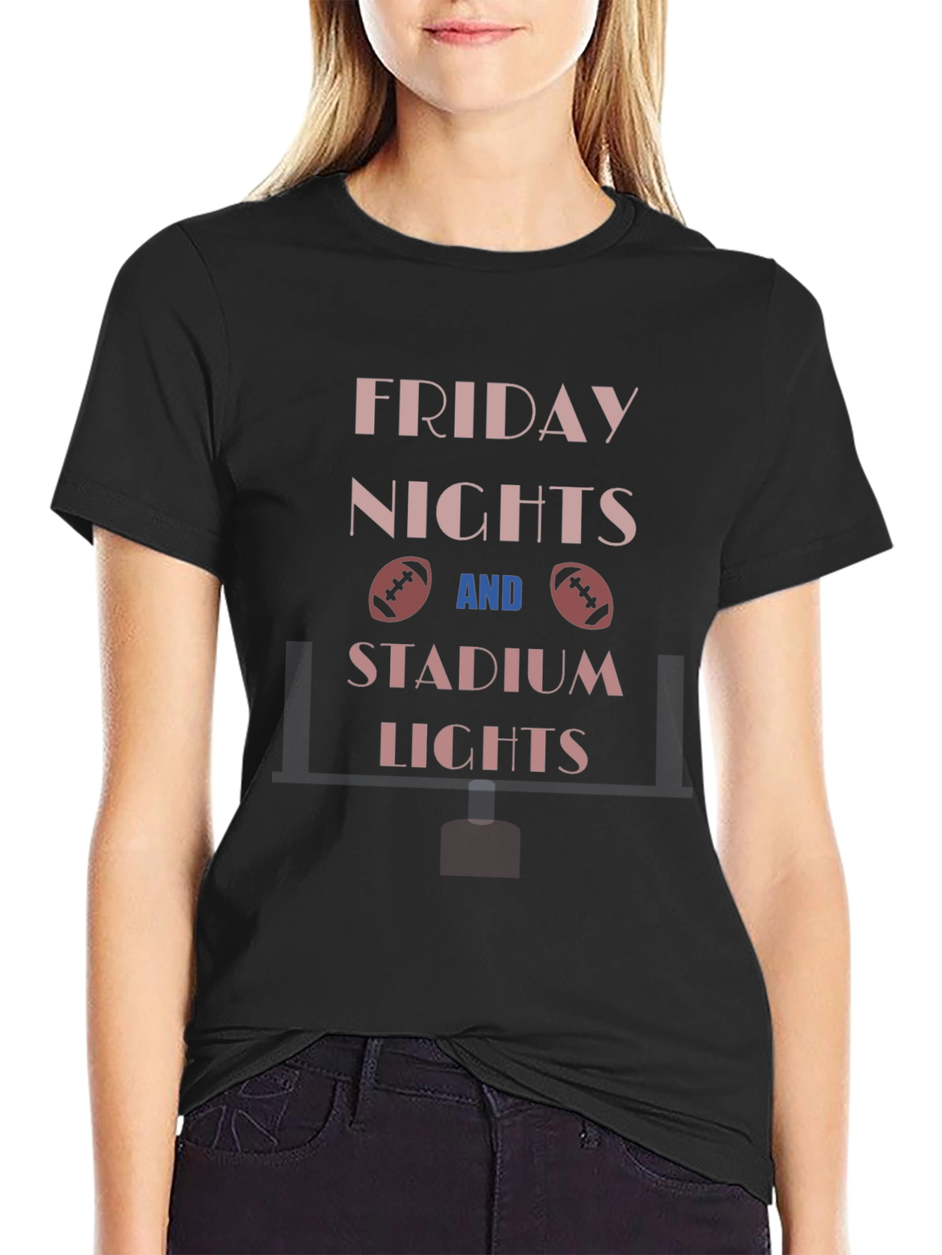 Friday Night Football Stadium Lights T-Shirt