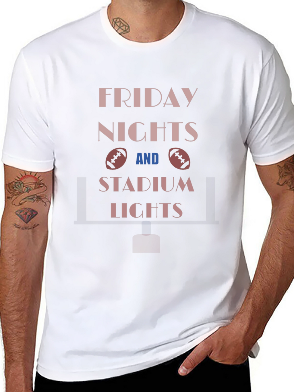 Friday Night Football Stadium Lights T-Shirt