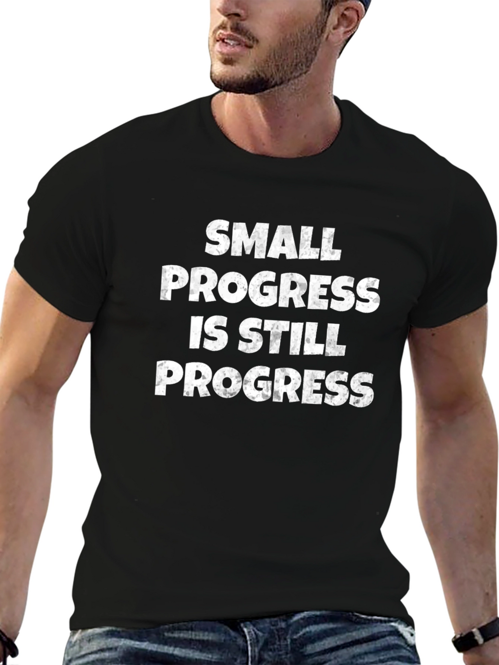Motivational T-Shirt - Small Progress Still Progress