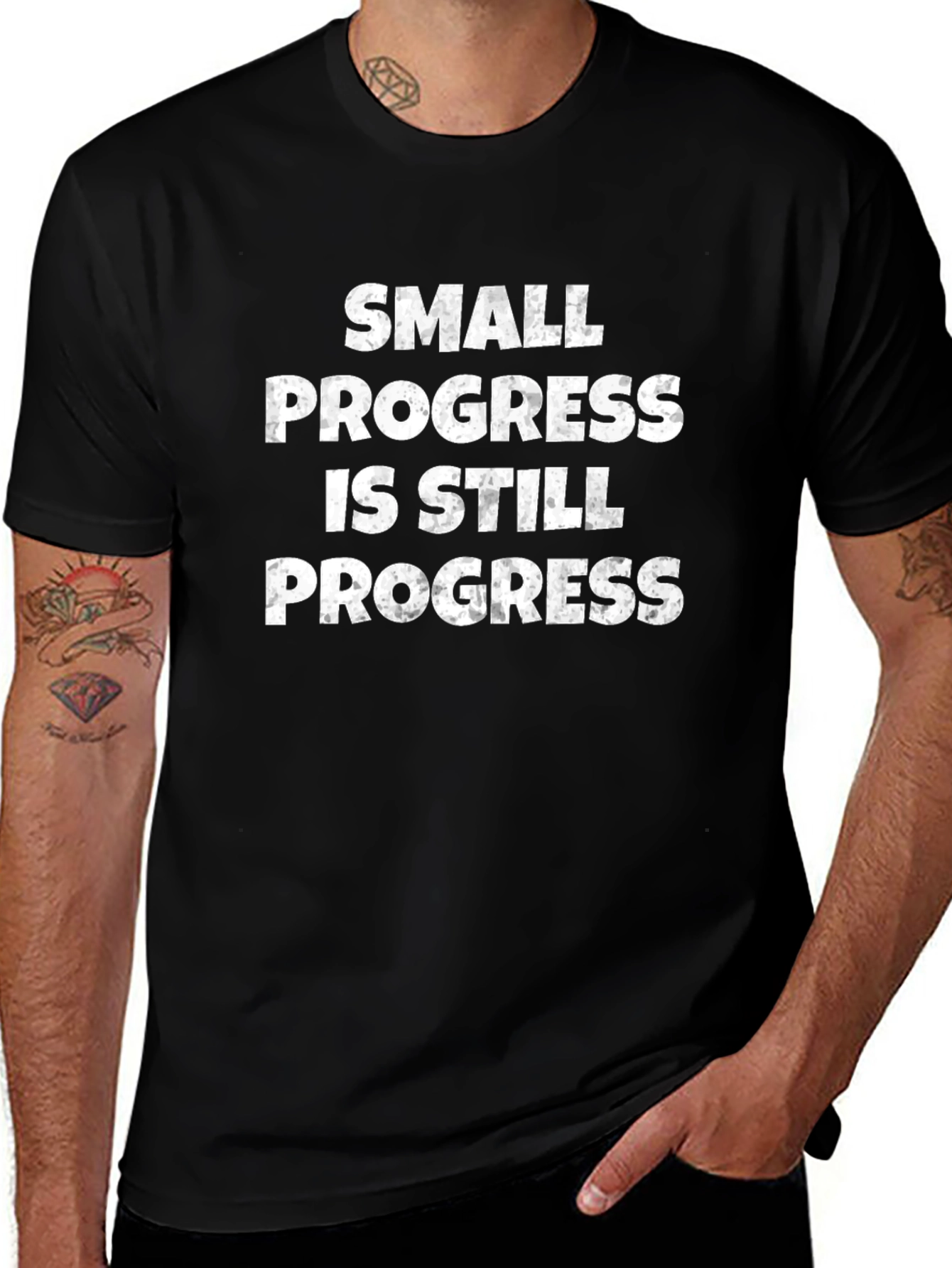 Motivational T-Shirt - Small Progress Still Progress