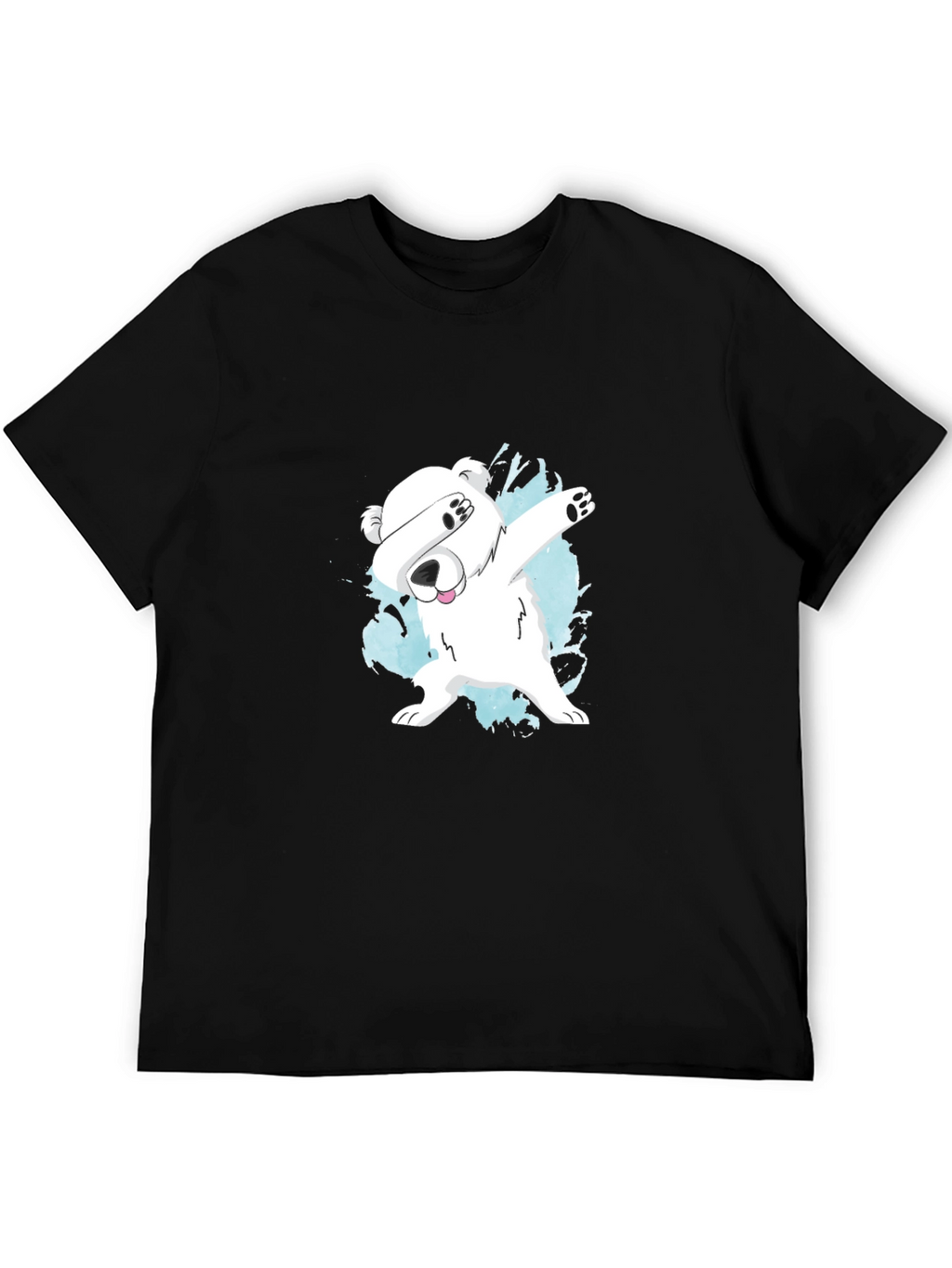 Dabbing Polar Bear Graphic T-Shirt