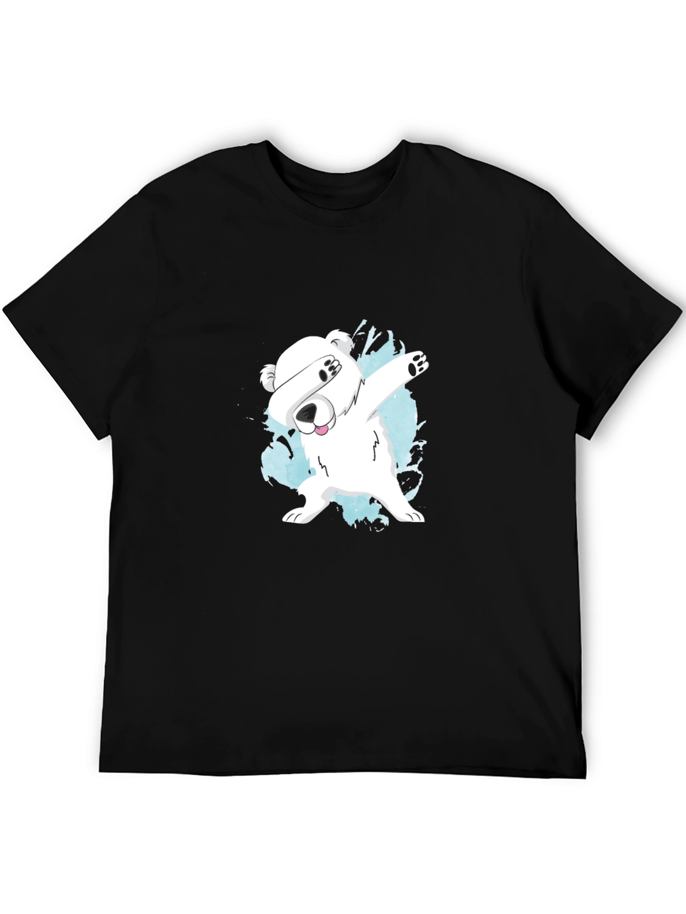 Dabbing Polar Bear Graphic T-Shirt