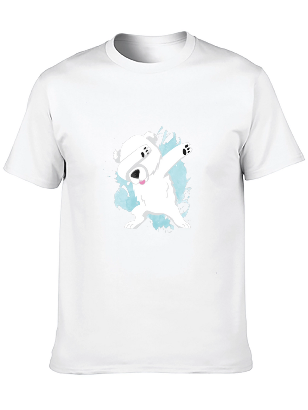 Dabbing Polar Bear Graphic T-Shirt