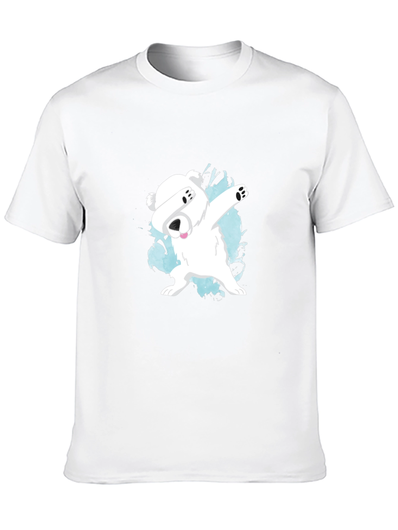 Dabbing Polar Bear Graphic T-Shirt